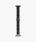 kate spade new york Band Apple Watch® 38 mm 40 mm 41 mm Muschelrand Edelstahl schwarz