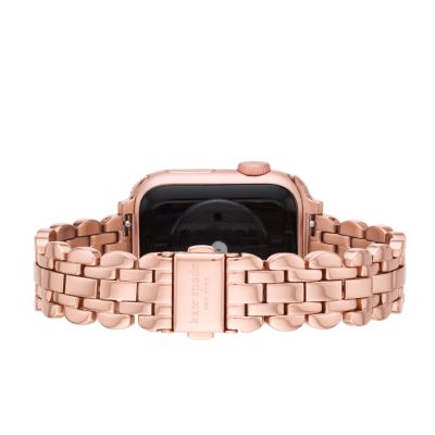 kate spade new york rose gold-tone steel scallop bracelet band for 