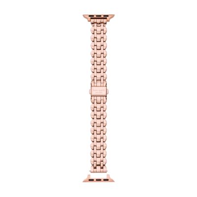 kate spade new york rose gold-tone stainless steel scallop band for apple  watch®, 38/40/41mm