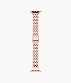 bracelet kate spade new york en acier inoxydable festonné, doré rose, pour Apple Watch® de 38/40/41 mm