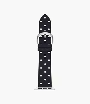 kate spade new york black polka dot silicone 38/40mm bands for Apple Watch®