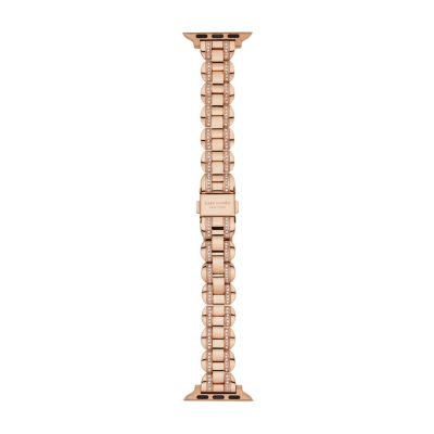 kate spade new york rose gold tone stainless steel 38 40mm bracelet band for apple watch KSS0089 Watch Station