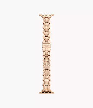 kate spade new york rose gold-tone stainless steel 38/40mm bracelet band for apple watch®