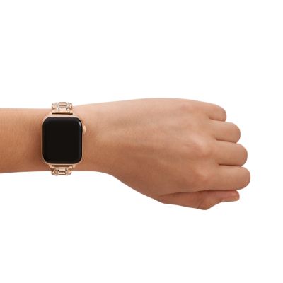 kate spade new york rose gold tone stainless steel 38 40mm bracelet band for apple watch KSS0089 Watch Station