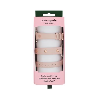 kate spade new york double-wrap blush leather 38mm/40mm/41mm band for Apple  Watch® - KSS0096 - Watch Station