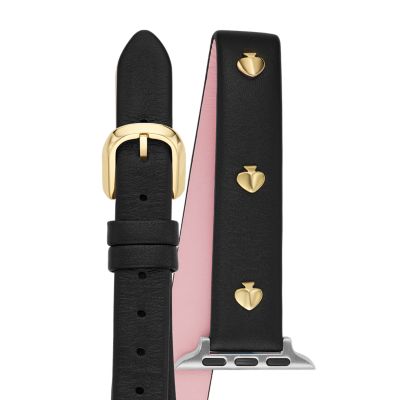 Kate Spade New York Black Double-Wrap Leather 38/40mm Band for Apple Watch®  - KSS0110 - Watch Station