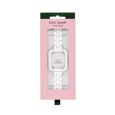 kate spade new york white acetate 40mm bumper and white acetate  38mm/40mm/41mm band set for Apple Watch® - KSS0118SET - Watch Station