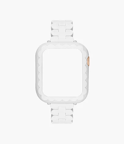 kate spade new york white acetate 40mm bumper and white acetate  38mm/40mm/41mm band set for Apple Watch® - KSS0118SET - Watch Station