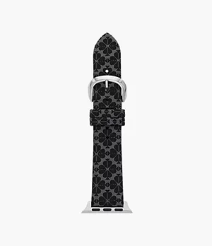 kate spade new york black jacquard band for apple watch®, 38/40/41mm