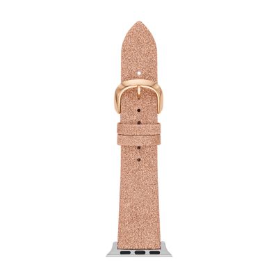 Rose gold glitter on sale apple watch band