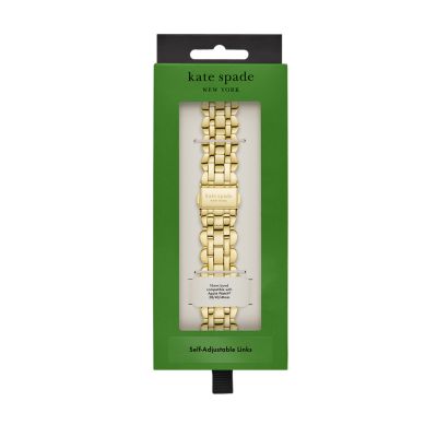 kate spade new york gold-tone scallop stainless steel bracelet band for  apple watch®, 38/40/41mm - KSS0143 - Watch Station