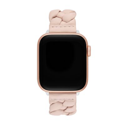 kate spade new york pink leather band for apple watch®, 38/40/41mm