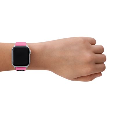 kate spade pink fabric band for apple watch®, 38/40/41/42/44/45