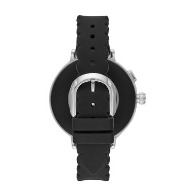 black silicone scallop smartwatch 2