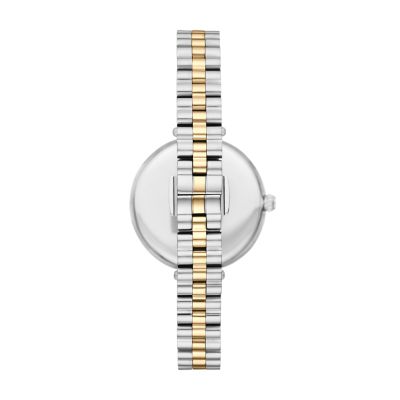 kate spade new york holland three-hand two-tone stainless steel