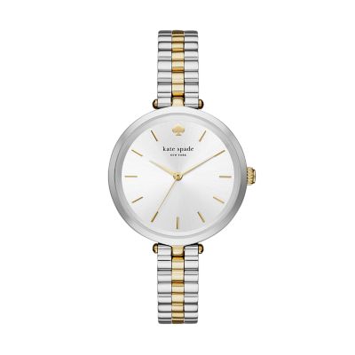 kate spade new york holland three-hand two-tone stainless steel watch