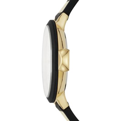 kate spade new york park row three-hand black and cream striped silicone  watch - KSW1313 - Watch Station