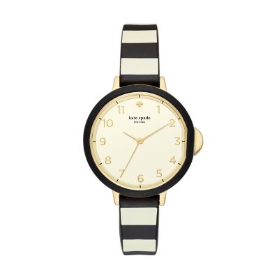 Kate spade black shop and white watch