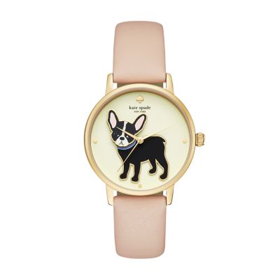 kate spade new york Women's Metro Vachetta Leather Strap Watch 34mm KSW1403  - Macy's