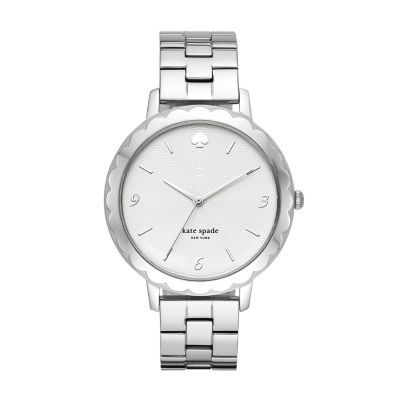 Kate Spade New York Women's Morningside Scallop Three-Hand Stainless Steel Watch - Silver