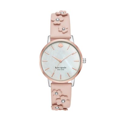 kate spade new york metro three hand vachetta leather watch KSW1403 Watch Station