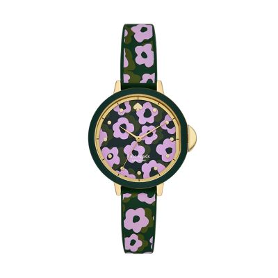 kate spade park row silicone watch