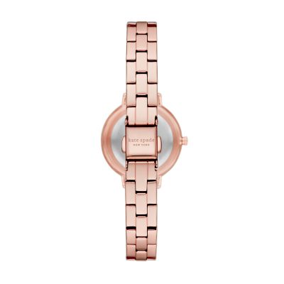 kate spade new york morningside scallop three-hand rose gold-tone