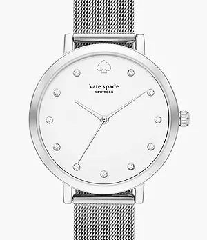kate spade new york monterey three-hand stainless steel watch