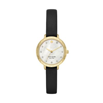 Kate Spade New York Morningside Luggage Leather Watch and Strap