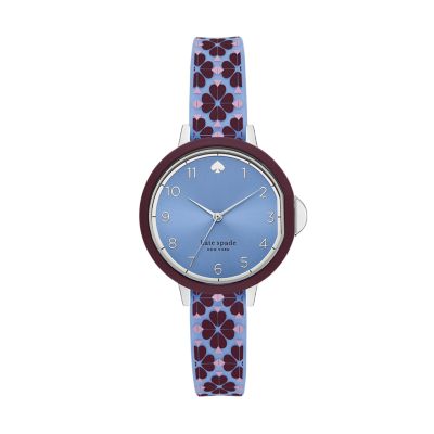 kate spade park row silicone watch