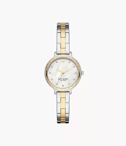 kate spade new york morningside two-tone stainless steel watch