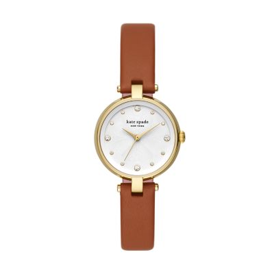 Kate Spade New York Annadale Luggage Leather Watch KSW1710