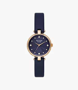 Kate Spade New York Annadale Navy Leather Watch