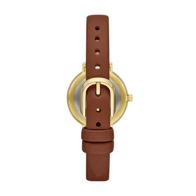 Kate Spade New York Morningside Luggage Leather Watch and Strap