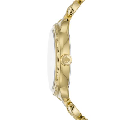 kate spade new york morningside three-hand gold-tone stainless