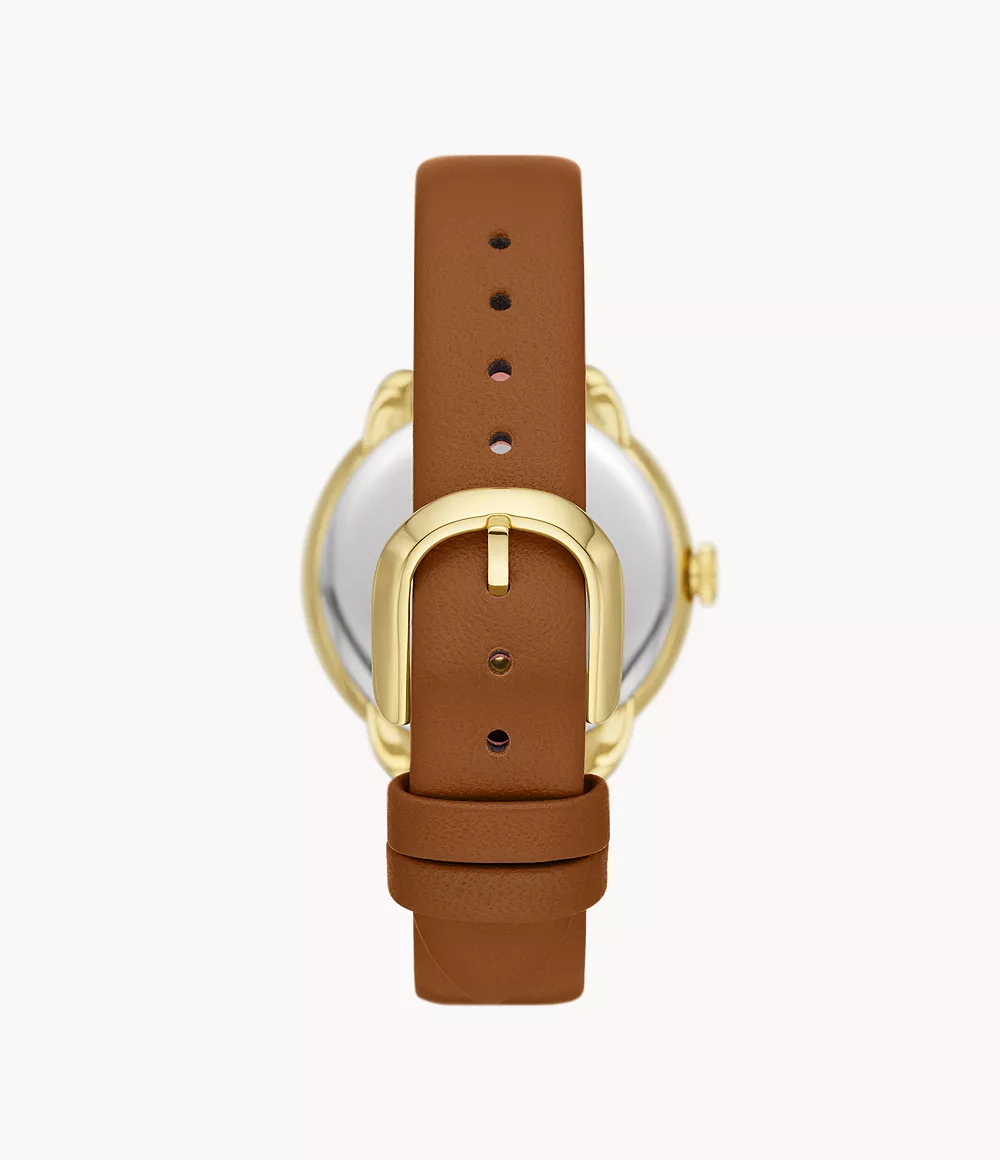 kate spade new york morningside three-hand brown leather kate spade new york morningside three-hand brown leather