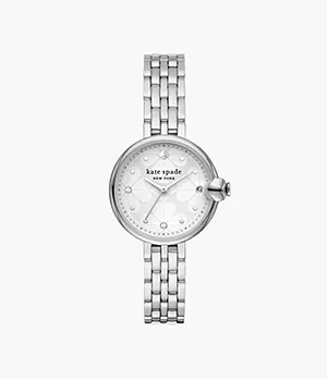 kate spade new york chelsea park three-hand date stainless steel watch