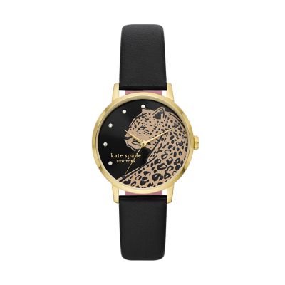 Kate spade clearance black leather watch