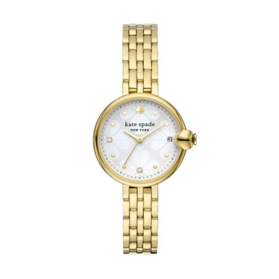 kate spade new york chelsea park three-hand date gold-tone