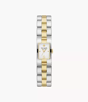 kate spade new york brookville three-hand two-tone stainless steel watch