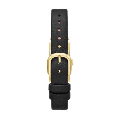 kate spade new york brookville three hand black leather watch KSW1774 Watch Station