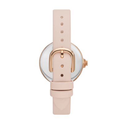 kate spade new york chelsea park three-hand date pink leather