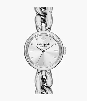 kate spade new york Uhr Monroe 3-Zeiger-Werk Edelstahl