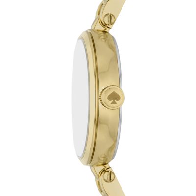 kate spade new york holland three-hand gold-tone stainless steel