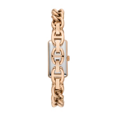 kate spade new york rosedale three-hand rose gold-tone stainless