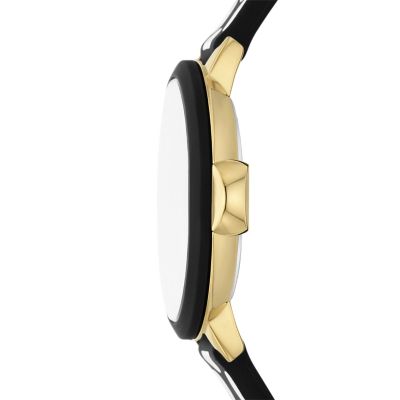 kate spade new york park row three-hand dot silicone watch