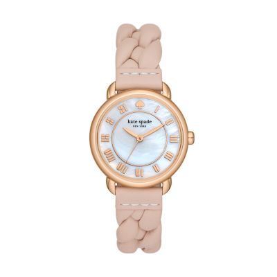 Kate Spade New York Women's Lily Avenue Pink Leather Watch - Pink