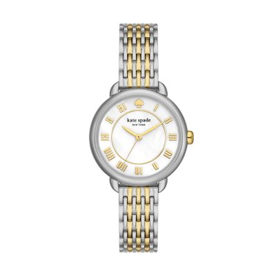 kate spade new york lily avenue two-tone stainless steel watch 