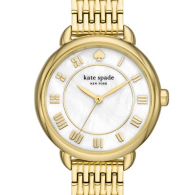 montre en acier inoxydable ton or lily avenue kate spade new york