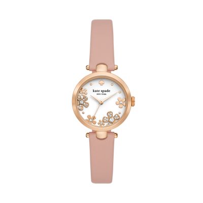 Kate Spade New York Women's Holland Pink Leather Watch - Pink
